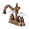 Kingston Brass KB160PXAC Heritage 4" Centerset Bathroom Faucet, Antique Copper KB160PXAC - alternate 1